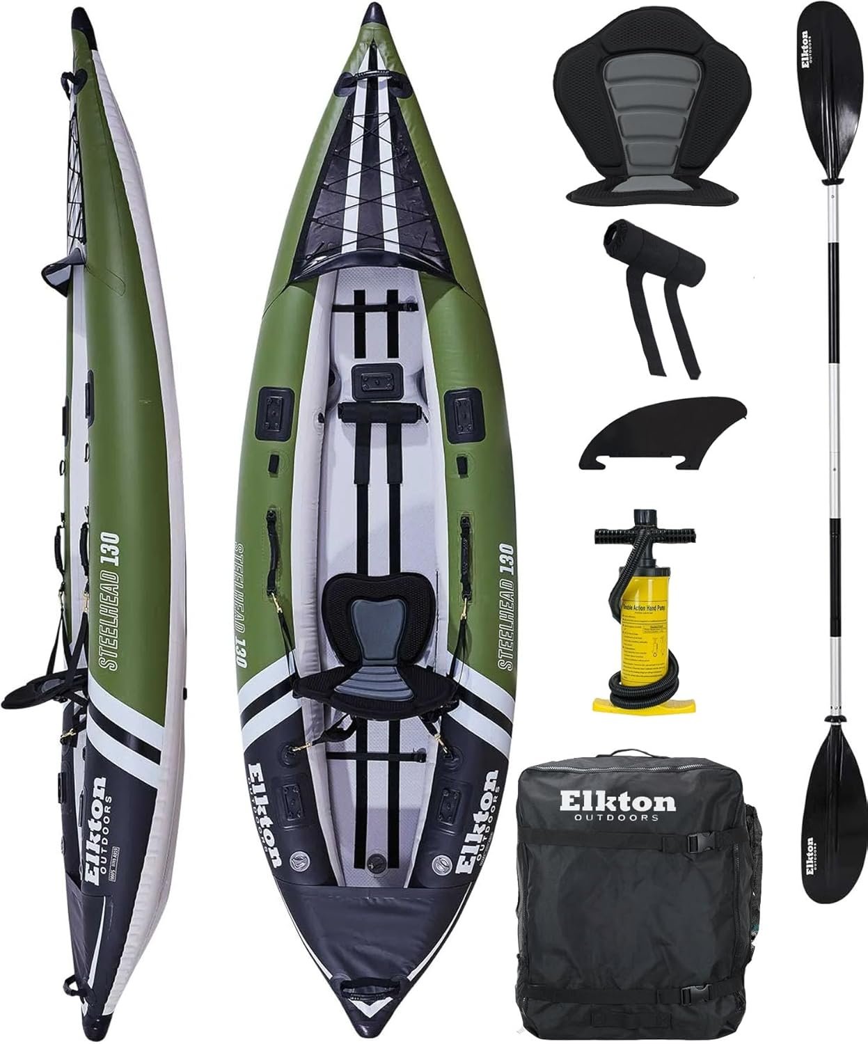 Elkton-Outdoors-Steelhead-Inflatable-Fishing-Kayak The 6 Best Fishing Kayaks | Top Kayaks For Fishing Lovers