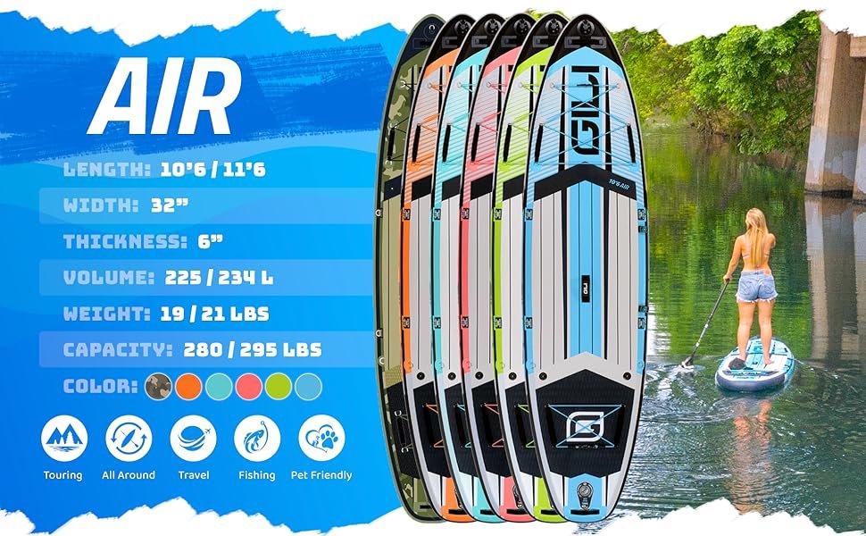 GILI-Air-Inflatable-Stand-Up-Paddle-Board-featre GILI Air 10'6" Stand-Up Paddle Board Reviews